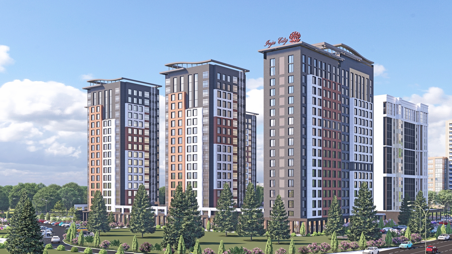 Строительство 17-ти этажного жилого комплекса с паркингом и коммерческими помещениями. Караганда, пр. Республики, 23